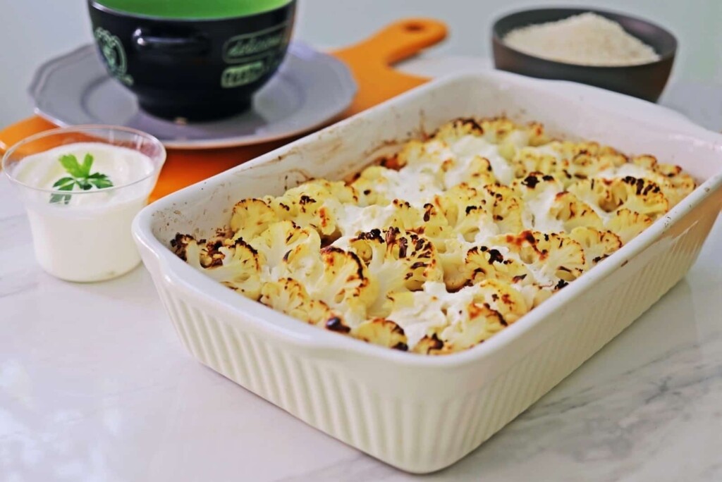 Zapiekany kalafior z indykiem